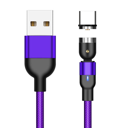 Magnetic Data Cable 540 Degree 180 Degree Rotating Charging Cable Blind Suction Three-in-one Bent Magnetic Cable - 图片 8