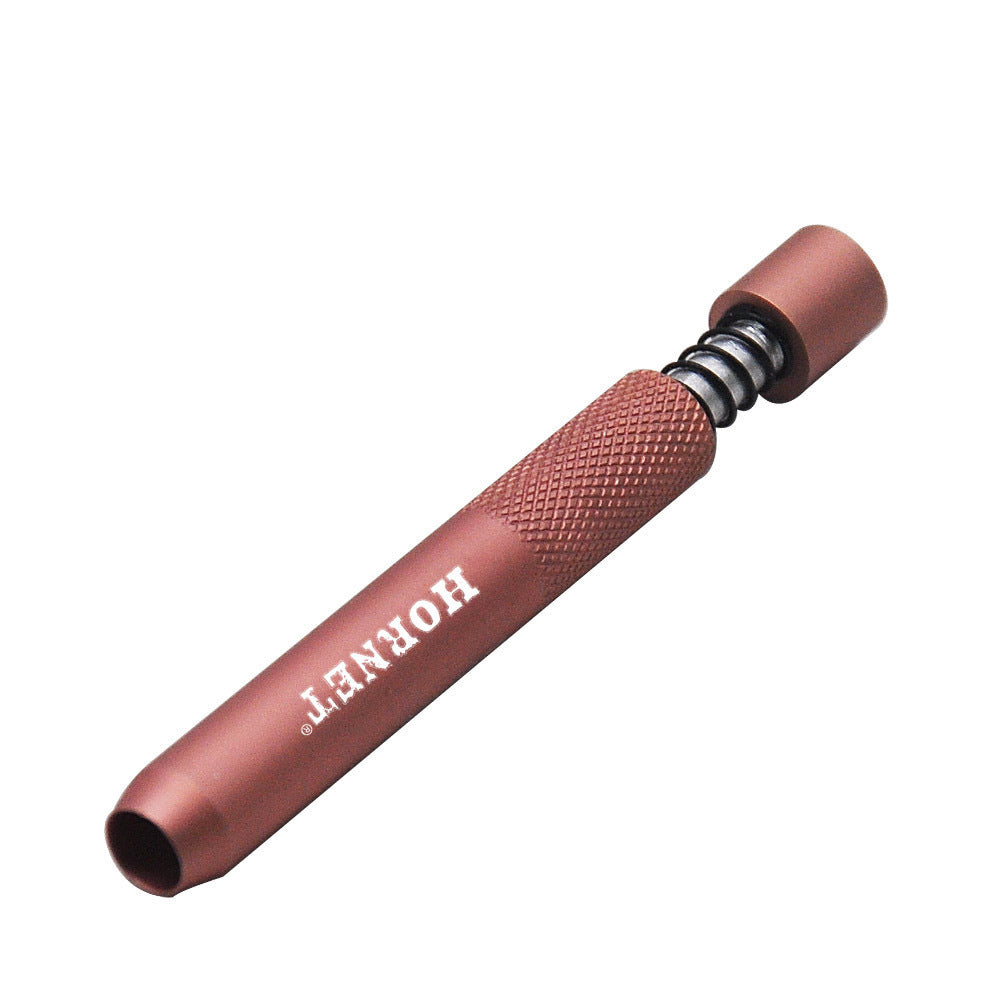Aluminum Alloy Mini Pipe, Portable With Washable Spring Pipe, Smoking Accessories 1621820591543