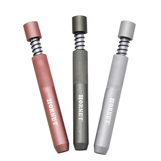 Aluminum Alloy Mini Pipe, Portable With Washable Spring Pipe, Smoking Accessories 1621820606453