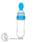 Safe Newborn Baby Feeding Bottle Toddler Silicone Squeeze Feeding Spoon Milk Bottle Baby Training Feeder Food Supplement 1621