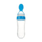 Safe Newborn Baby Feeding Bottle Toddler Silicone Squeeze Feeding Spoon Milk Bottle Baby Training Feeder Food Supplement 1621