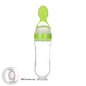 Safe Newborn Baby Feeding Bottle Toddler Silicone Squeeze Feeding Spoon Milk Bottle Baby Training Feeder Food Supplement 1621