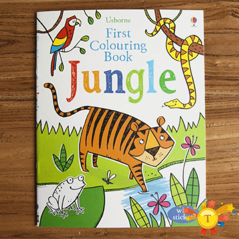 Children coloring sticker book 1621835041231