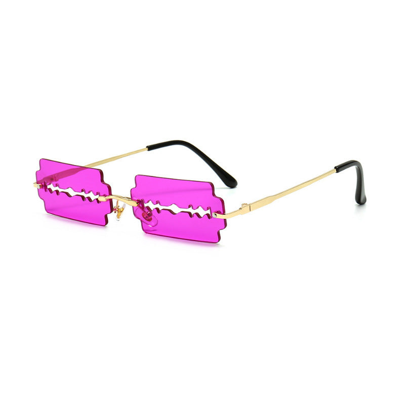 Hollow Blade Fashionable Eye Protection Sunglasses 16218366790365
