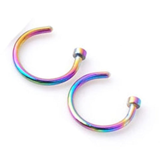 Fashion Creative Titanium Steel C-shaped Nose Ring 1621908420628