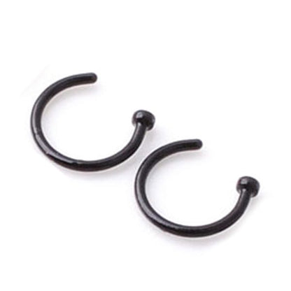 Fashion Creative Titanium Steel C-shaped Nose Ring 1621908424323