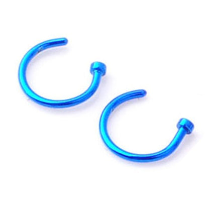 Fashion Creative Titanium Steel C-shaped Nose Ring 1621908430473