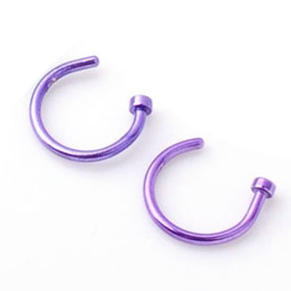 Fashion Creative Titanium Steel C-shaped Nose Ring 1621908456777
