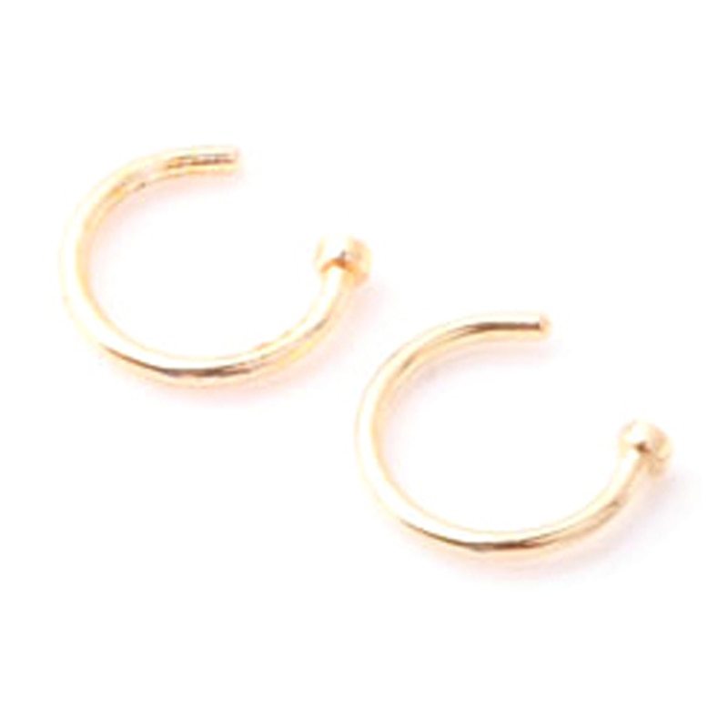 Fashion Creative Titanium Steel C-shaped Nose Ring 1621908465985