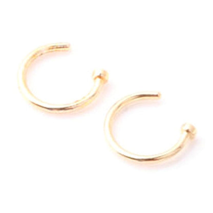 Fashion Creative Titanium Steel C-shaped Nose Ring 1621908465985