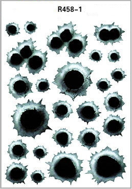 Simulation Bullet Hole Car Sticker, Car Bullet Hole Crack Car Sticker 1621908563750
