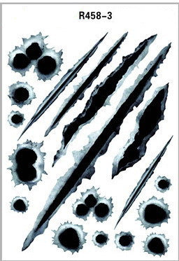 Simulation Bullet Hole Car Sticker, Car Bullet Hole Crack Car Sticker 1621908563762