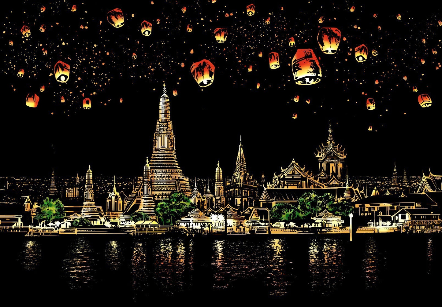Creative City Night Scene Scratch Painting 1621911275385 900bbff6 f270 48ef 95bc 5a64e8422141