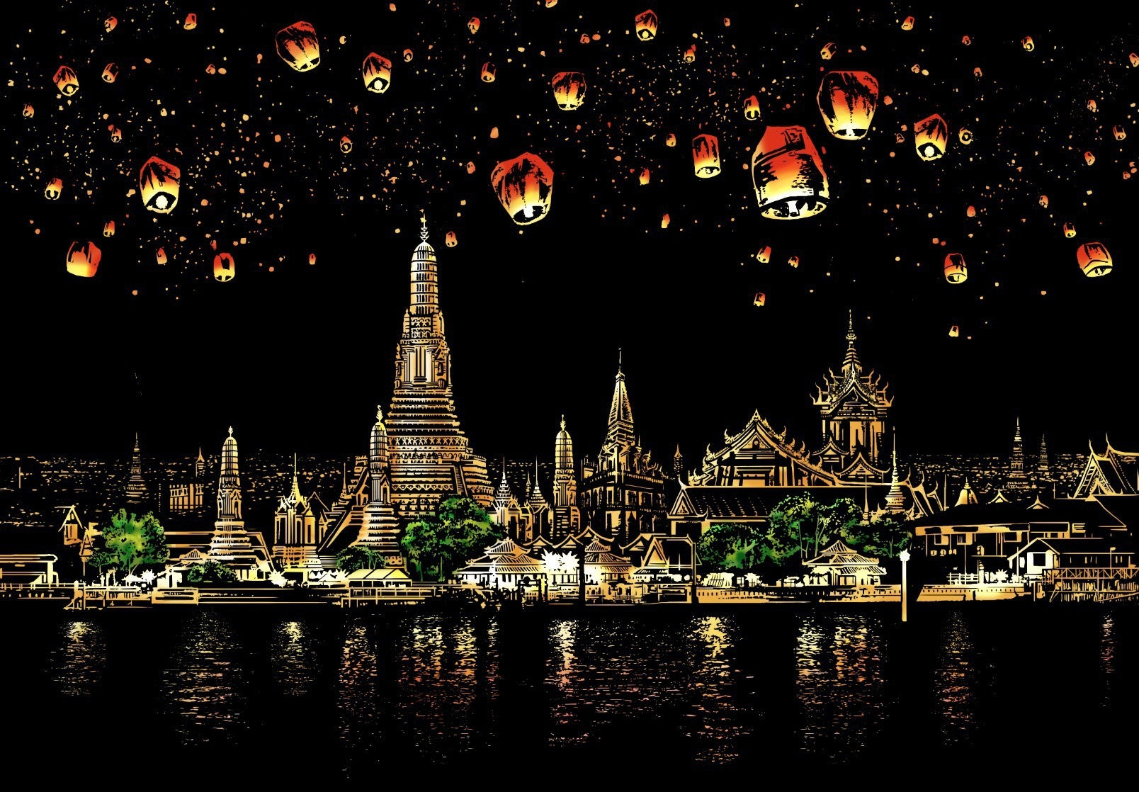 Creative City Night Scene Scratch Painting 1621911275385 900bbff6 f270 48ef 95bc 5a64e8422141