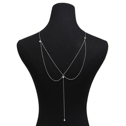 Fashion New Necklace Back Chain Simple Sexy Tassel Body Chain Street Necklace 1621927745528