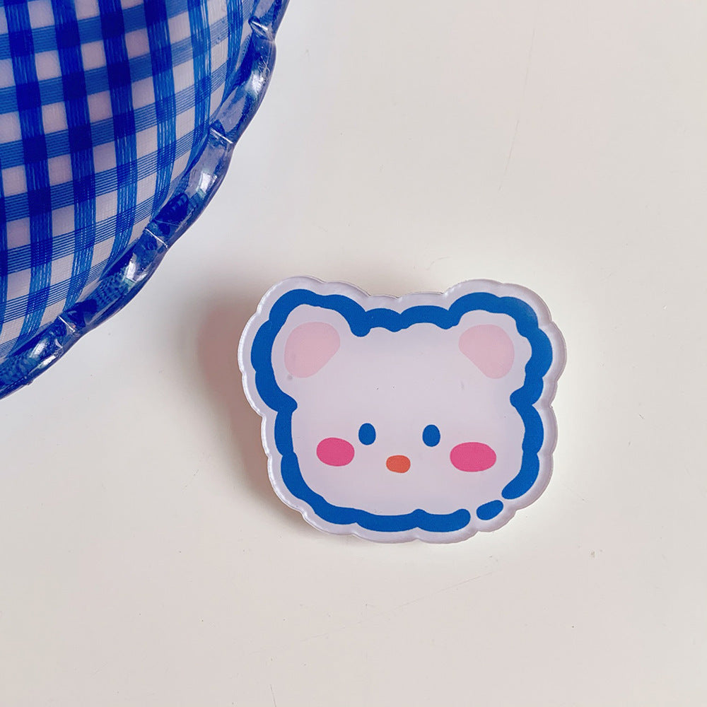 Creative Cartoon Acrylic Brooch Girl Accessories Clothes Bag Pendant 1621934856652