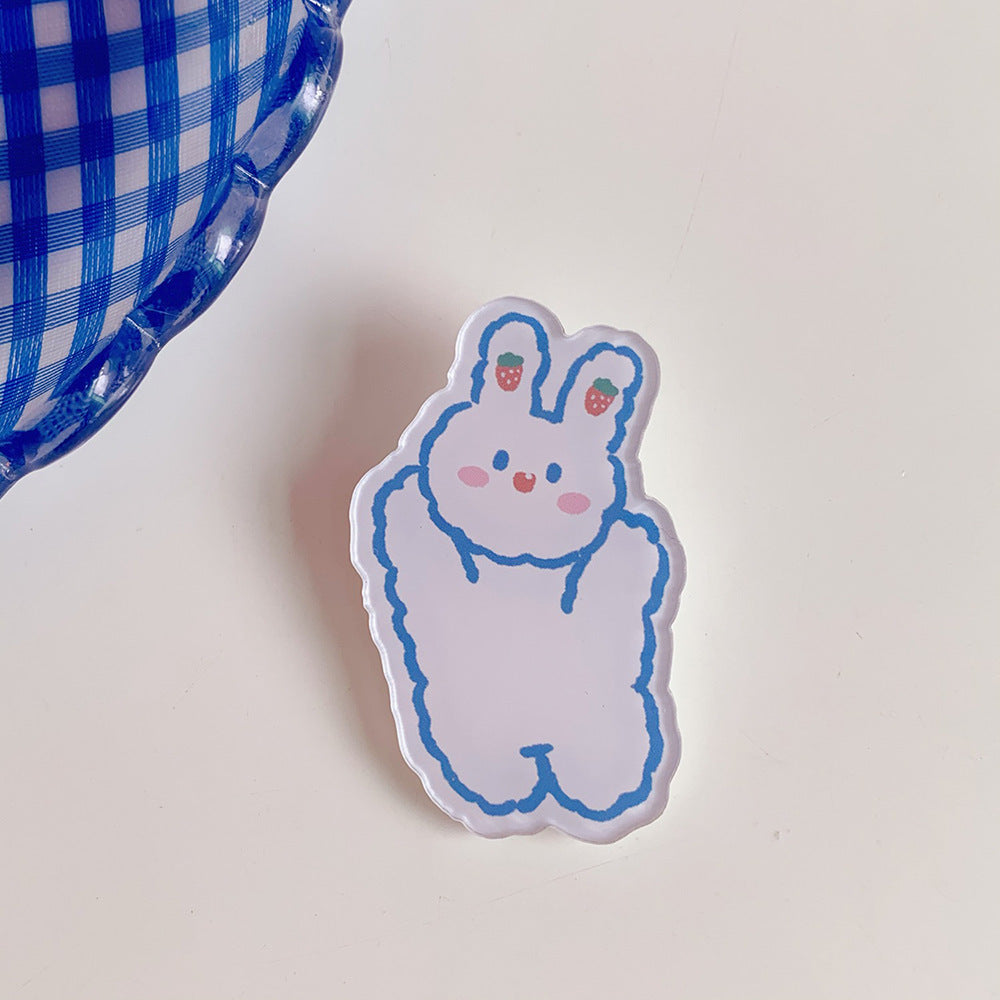 Creative Cartoon Acrylic Brooch Girl Accessories Clothes Bag Pendant 1621934863942