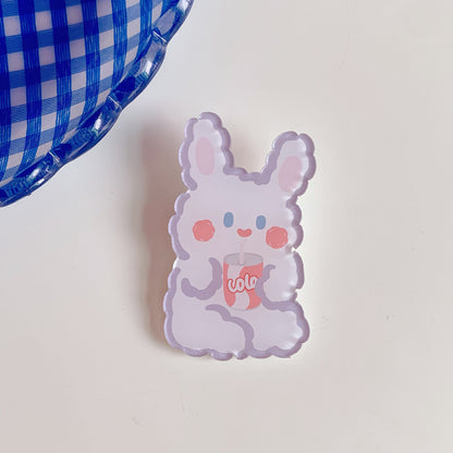 Creative Cartoon Acrylic Brooch Girl Accessories Clothes Bag Pendant 1621934863945