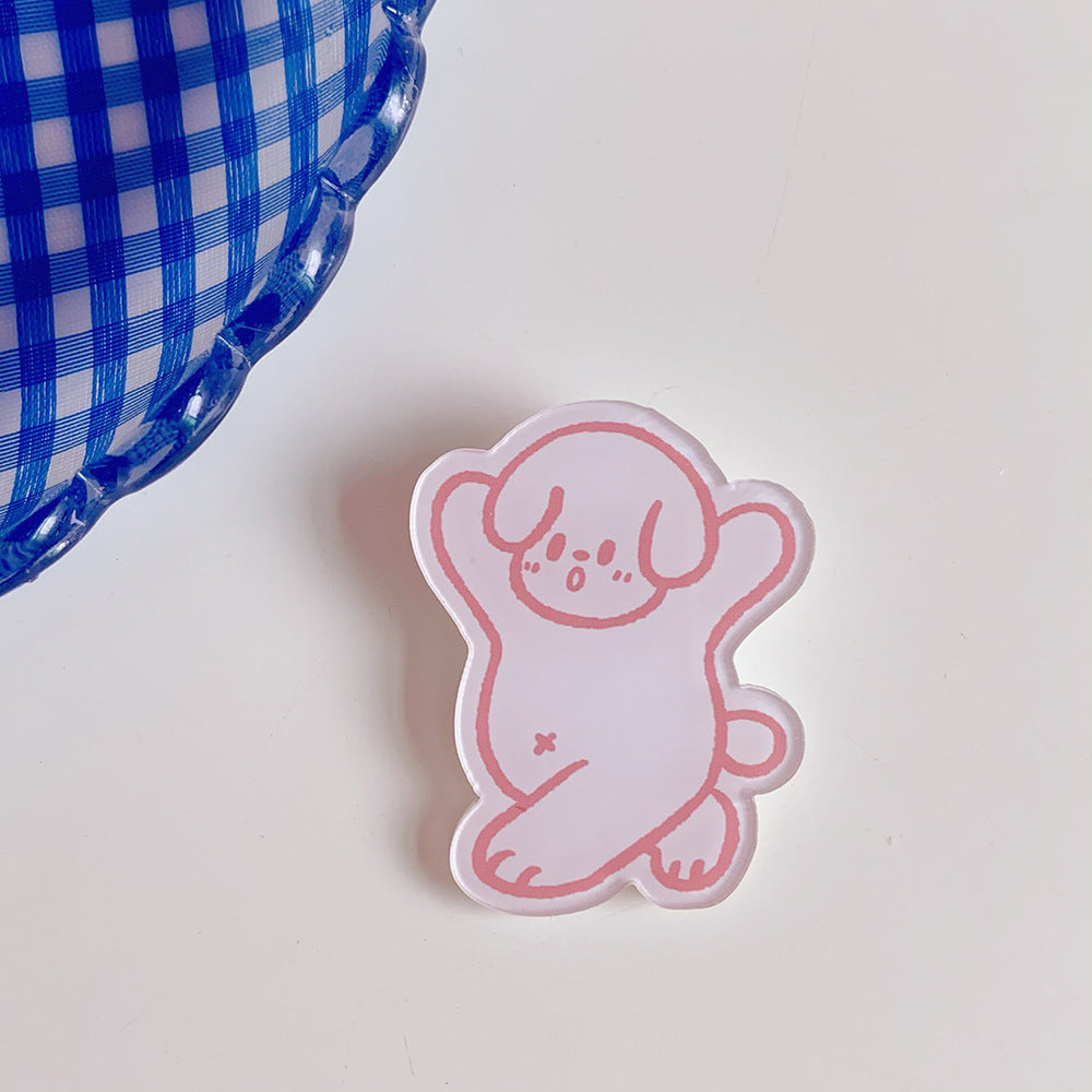 Creative Cartoon Acrylic Brooch Girl Accessories Clothes Bag Pendant 1621934881489