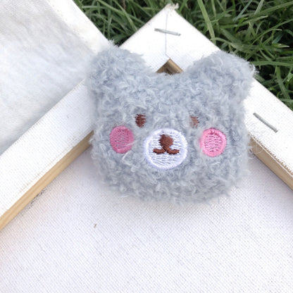 New Style Bear Doll Brooch Plush Blush Bear Diy Cartoon Pin 1621934885495