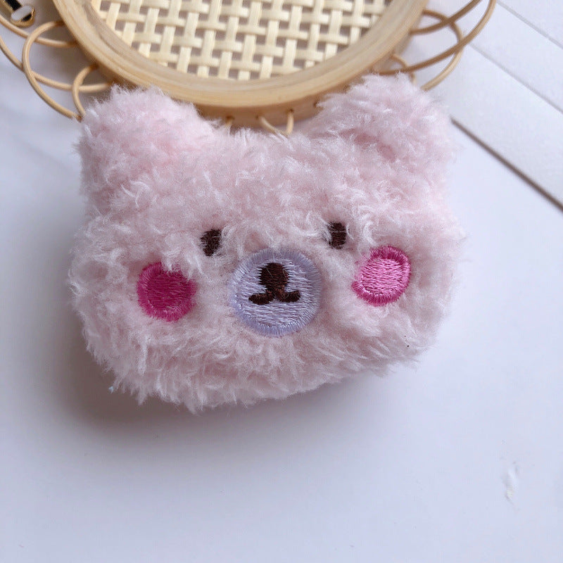 New Style Bear Doll Brooch Plush Blush Bear Diy Cartoon Pin 1621934885520