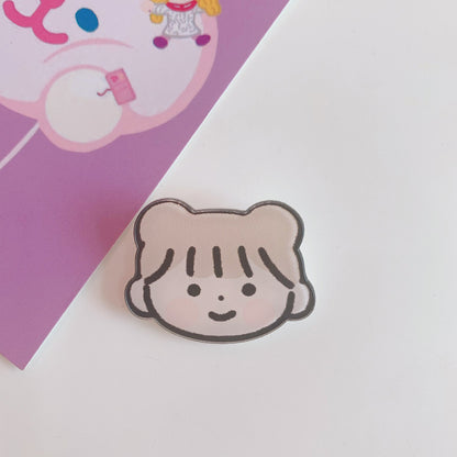 Creative Cartoon Acrylic Brooch Girl Accessories Clothes Bag Pendant 1621934898046