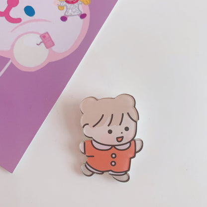 Creative Cartoon Acrylic Brooch Girl Accessories Clothes Bag Pendant 1621934898050