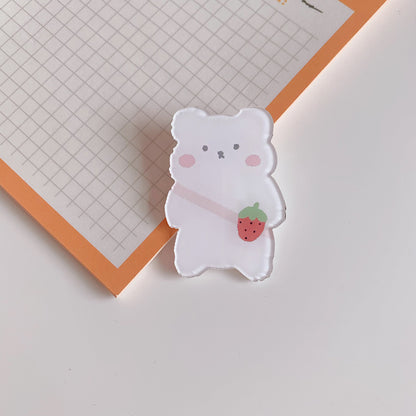 Creative Cartoon Acrylic Brooch Girl Accessories Clothes Bag Pendant 1621934987849