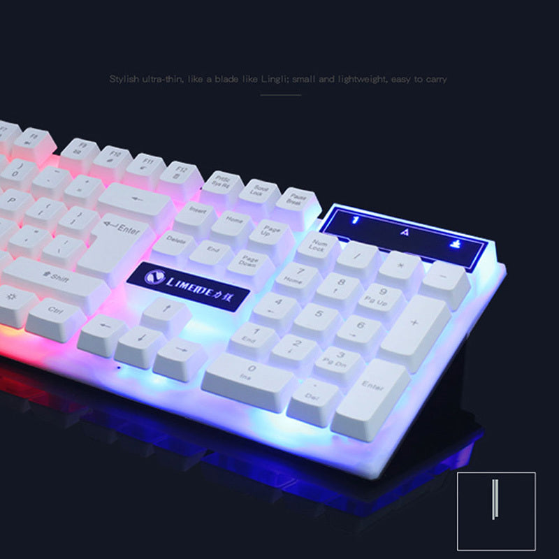 GTX300 Gaming CF LOL Gaming Keyboard Mouse Glowing Set 1621960931525