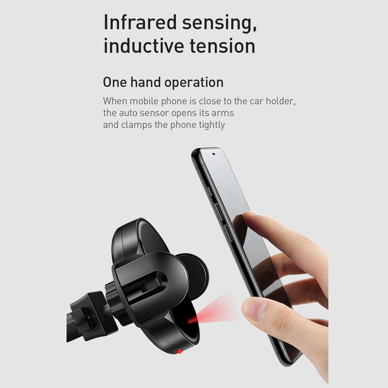Cross Border Car Wireless Charging Mobile Phone Bracket Fast Charging Infrared Sensor Bracket Base Can Be Customized - 图片 2