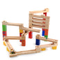 Children's Educational Parent-child Ball Track Slide Blocks Stacking High Marbles To Build Wooden Toys 1622001233140