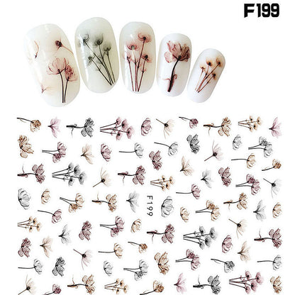 Japanese Three-dimensional 5D Embossed Nail Stickers 1622014718159