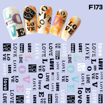 Japanese Three-dimensional 5D Embossed Nail Stickers 1622015744118