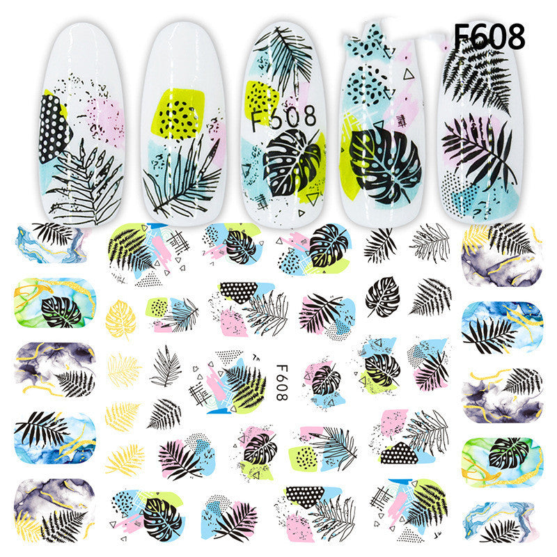 Japanese Three-dimensional 5D Embossed Nail Stickers 1622016005012