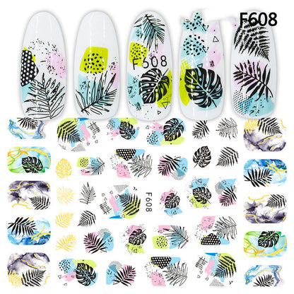 Japanese Three-dimensional 5D Embossed Nail Stickers 1622016005012