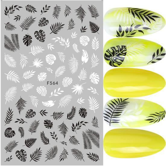 Japanese Three-dimensional 5D Embossed Nail Stickers 1622016377709