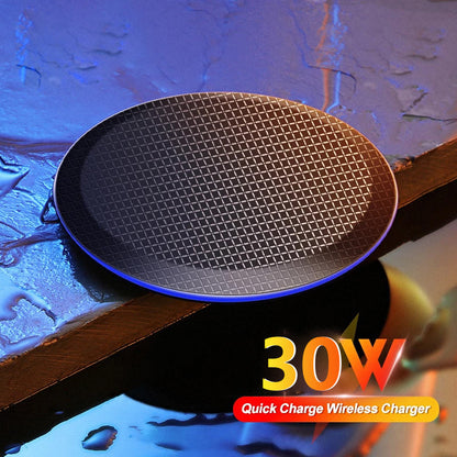 15 Watt Wireless Charger Lattice Disc Fast Charging High Power Low Temperature - HD Wireless Product #4