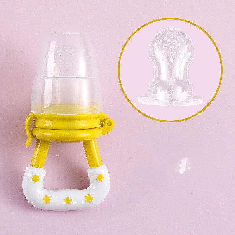 Baby Star Fruit And Vegetable Biting Happy Fruit Complementary Food Silicone Biting Bag Feeding Tableware Chewing 16221035940