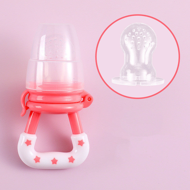 Baby Star Fruit And Vegetable Biting Happy Fruit Complementary Food Silicone Biting Bag Feeding Tableware Chewing 16221035940