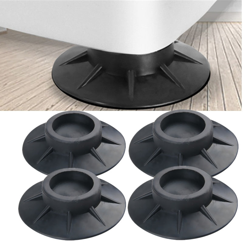 Non-slip Rubber Washing Machine Foot Pad Furniture Fixed Base Black Floor Mat Rubber Feet Shock Proof Pads Noise Reduction 16