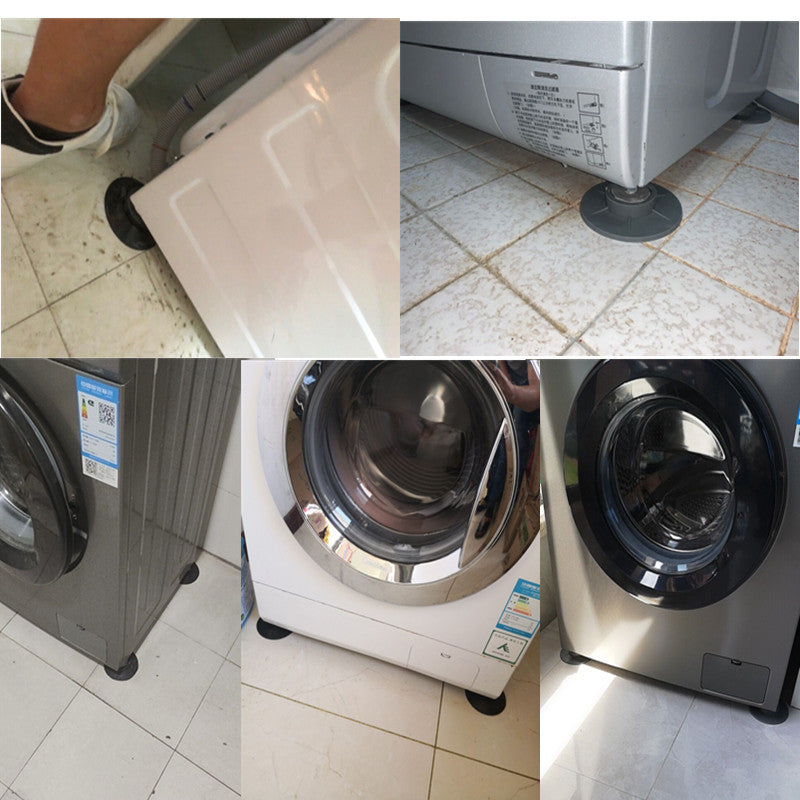 Non-slip Rubber Washing Machine Foot Pad Furniture Fixed Base Black Floor Mat Rubber Feet Shock Proof Pads Noise Reduction 16
