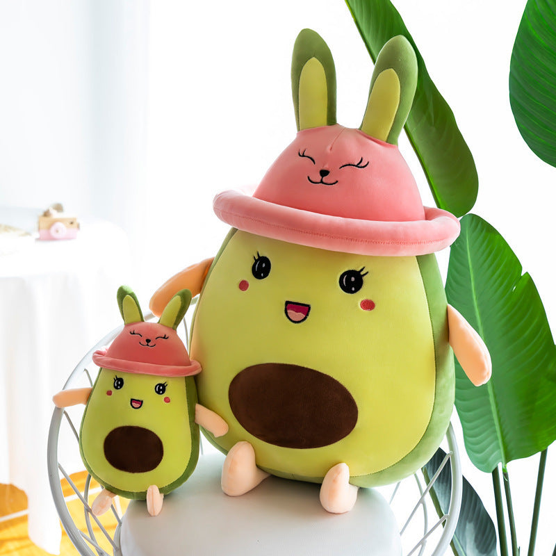 Creative Avocado Bunny Pillow Plush Toy Doll Girl Birthday Gift 1622110760164