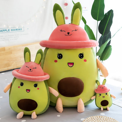 Creative Avocado Bunny Pillow Plush Toy Doll Girl Birthday Gift 1622110760171