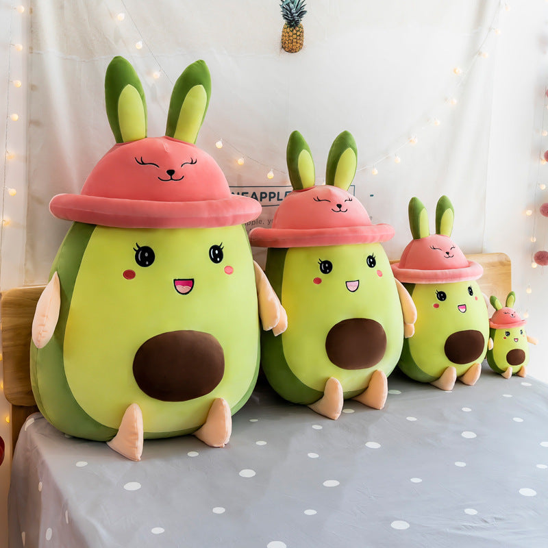 Creative Avocado Bunny Pillow Plush Toy Doll Girl Birthday Gift 1622110774161