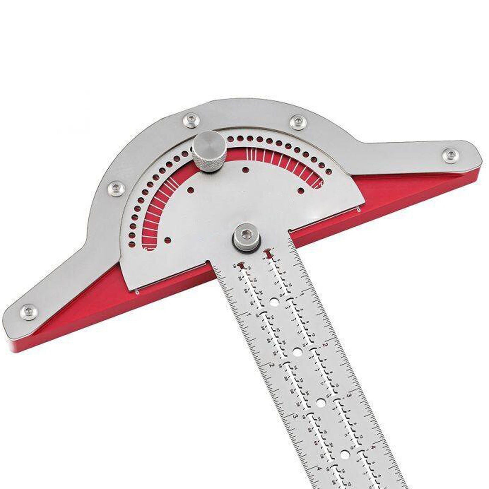 Woodworkers Edge Ruler Protractor Angle Protractor Two Arm Woodworking Ruler Measure Instruments Carpentry Tools 162216639884