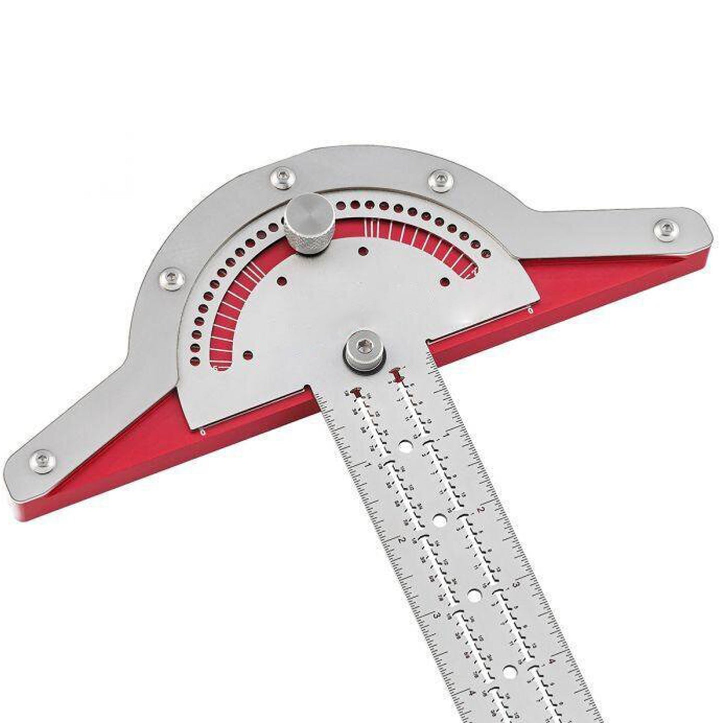 Woodworkers Edge Ruler Protractor Angle Protractor Two Arm Woodworking Ruler Measure Instruments Carpentry Tools 162216639884