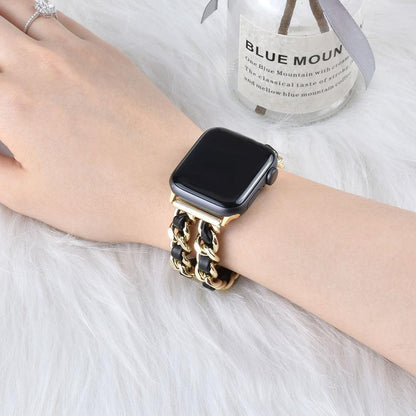 Compatible with Apple, Strap Cuban Link Bracelet IWatch Leather  Metal Strap 1622183846697 2821ff0d 37ab 48dc a12f a03ca7b56b