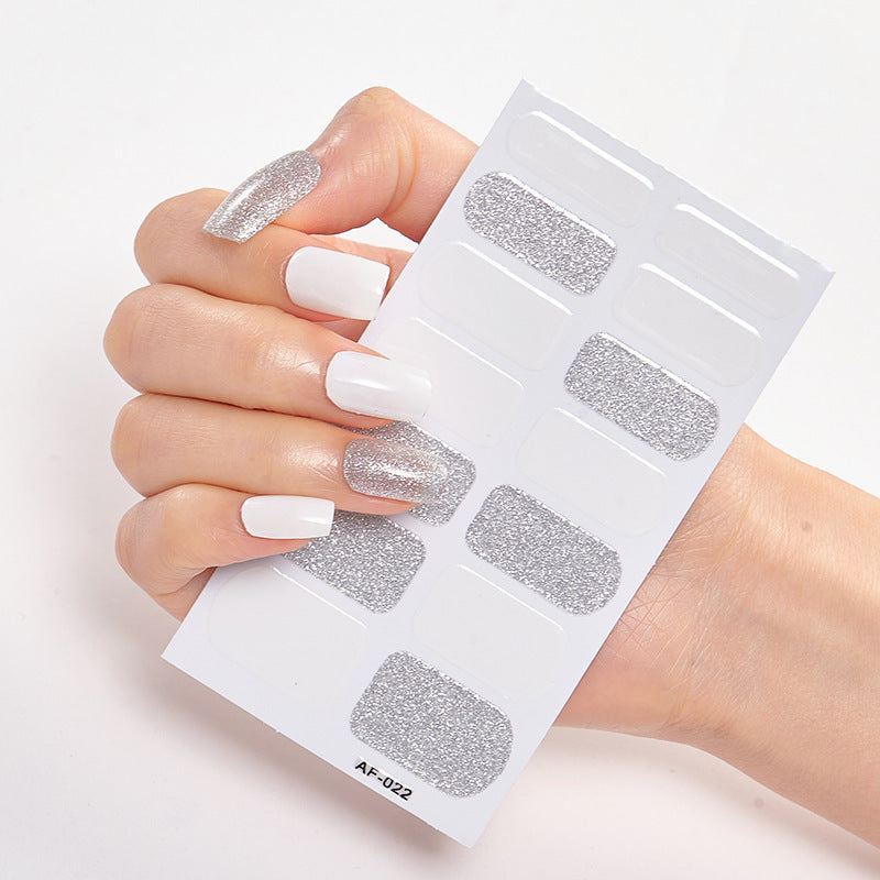 Trendy Nail Polish Film Nail Sticker Waterproof Letter Nail Sticker Full Sticker 1622190883101