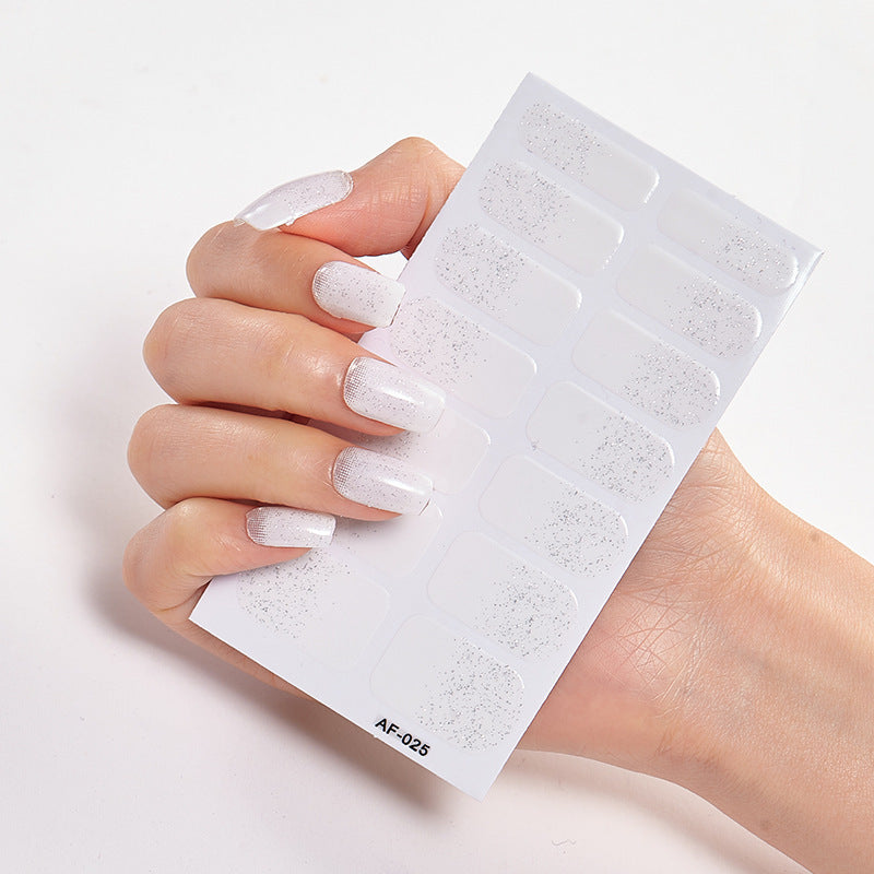 Trendy Nail Polish Film Nail Sticker Waterproof Letter Nail Sticker Full Sticker 1622191114962