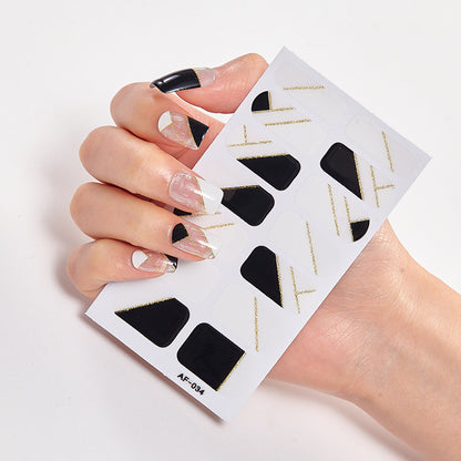 Trendy Nail Polish Film Nail Sticker Waterproof Letter Nail Sticker Full Sticker 1622191401980